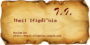 Theil Ifigénia névjegykártya